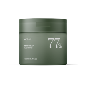 Anua Heartleaf 77 Clear Pad raminamieji padeliai, 160 ml