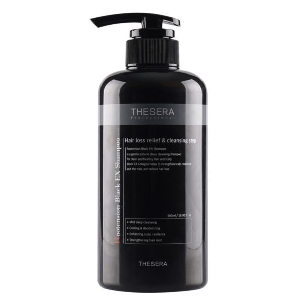 Thesera Rootension Black Ex šampūnas, 500 ml