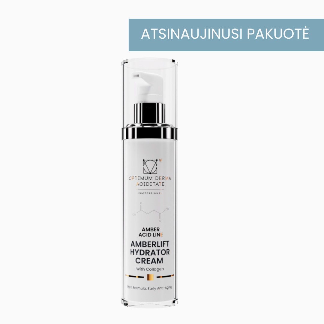 Amberlift stangrinamasis kremas su kolagenu Optimum Derma Aciditate Amberlift stangrinamasis veido kremas su gintaro rūgštimi ir kolagenu, 50ml - Image 1