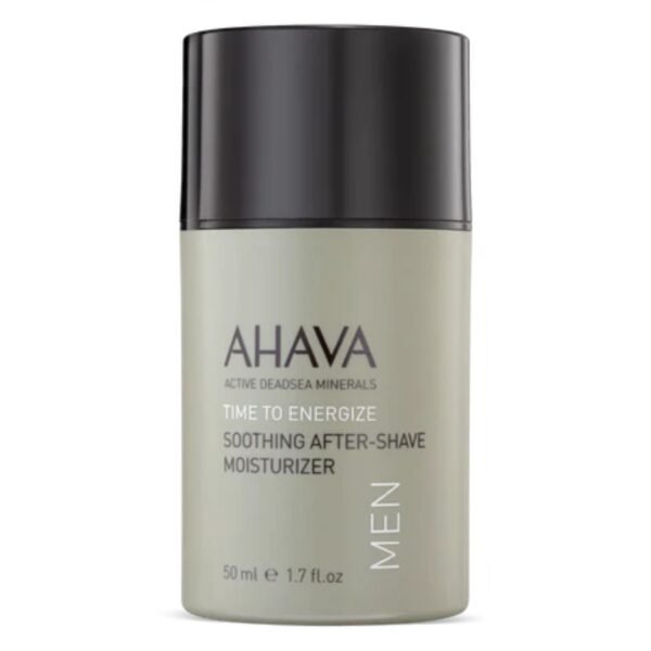 AHAVA Time To Energize Men raminamasis veido kremas po skutimosi, 50 ml