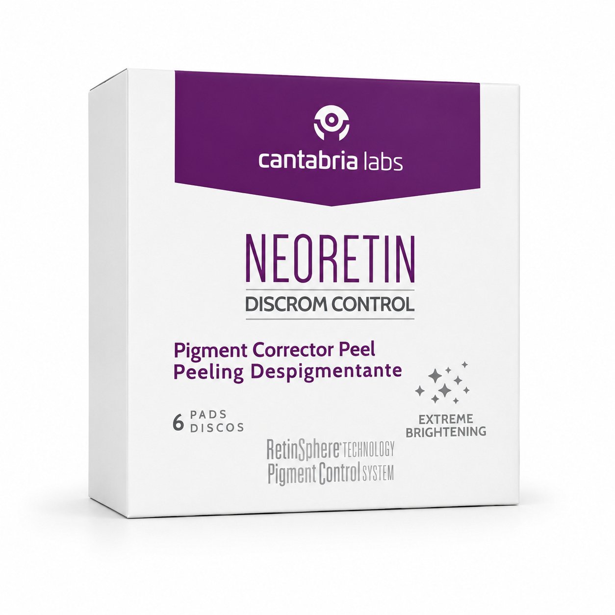 NEORETIN Discrom Control eksfolijuojantys padeliai pigmentuotai odai, 6 padeliai - Image 1