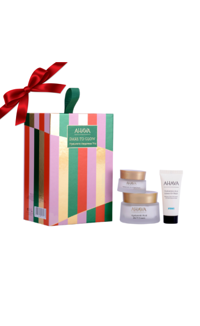 ahava-dare-to-glow-hyaluronic-happiness-trio-rinkinys-413x672 Ahava Dare To Glow Hyaluronic Happiness Trio Dovanų Rinkinys - Image 1