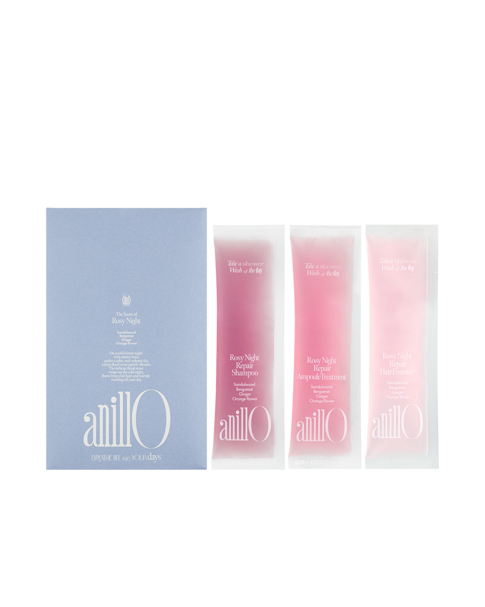 AnillO Rosy Night Repair Kit (mėginukų rinkinys) 3 x 5g AnillO Rosy Night Repair Kit (mėginukų rinkinys) 3 x 5 g - Image 1