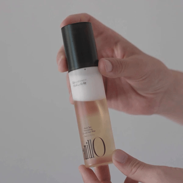AnillO Black Tea Nourishing Cream Hair Mist – maitinantis kreminis plaukų purškiklis, 70 ml - Image 2