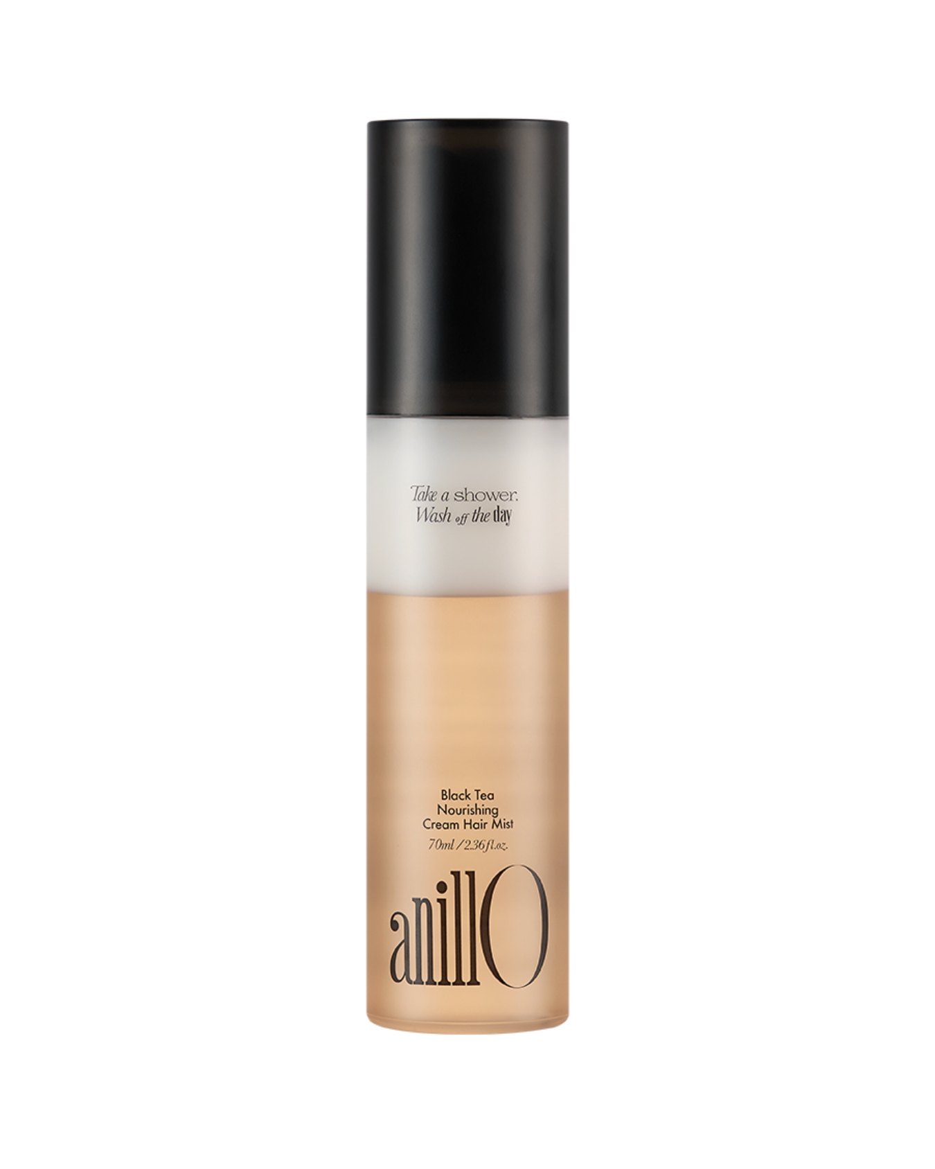 AnillO Black Tea Nourishing Cream Hair Mist – maitinantis kreminis plaukų purškiklis, 70 ml - Image 1