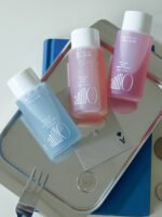 AnillO Rosy Night & Shower Time Travel Shower Kit – kelioninis kūno ir plaukų priežiūros rinkinys - Image 2