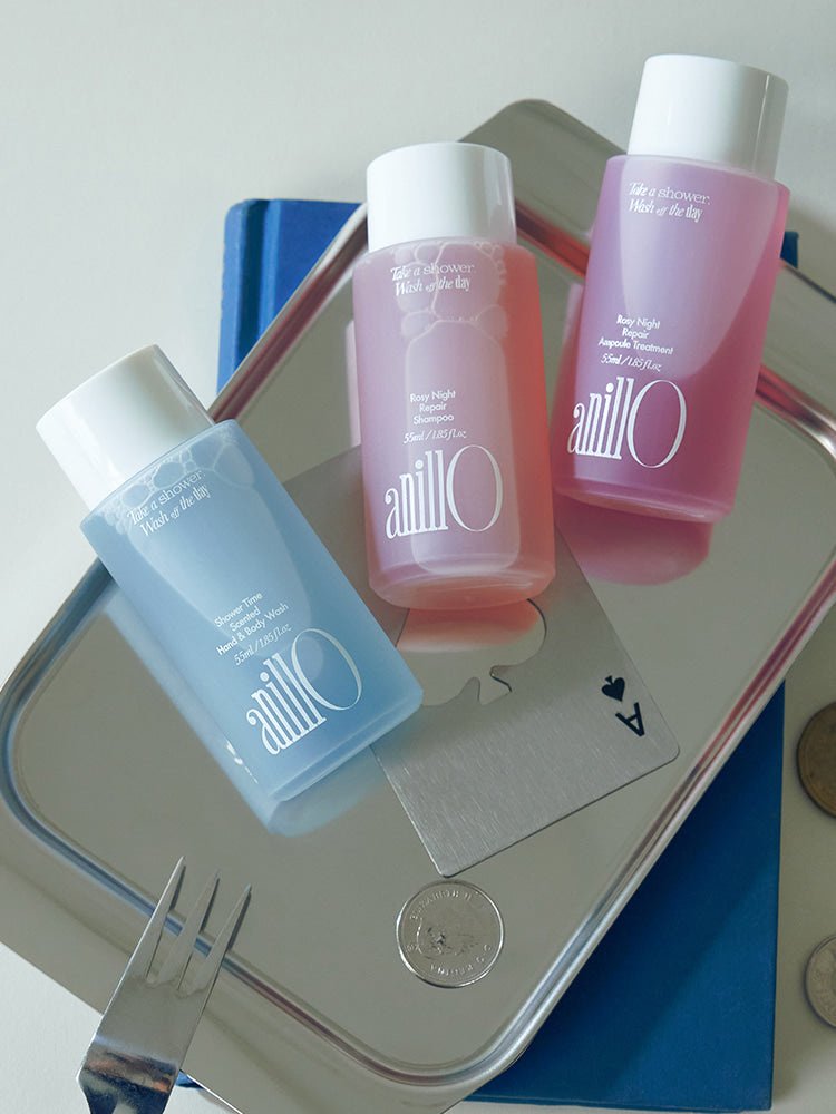 AnillO Rosy Night & Shower Time Travel Shower Kit – kelioninis kūno ir plaukų priežiūros rinkinys AnillO Rosy Night & Shower Time Travel Shower Kit – kelioninis kūno ir plaukų priežiūros rinkinys - Image 2